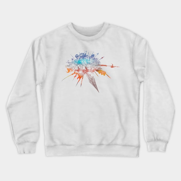 Final Fantasy XIV Logo Crewneck Sweatshirt by kasana